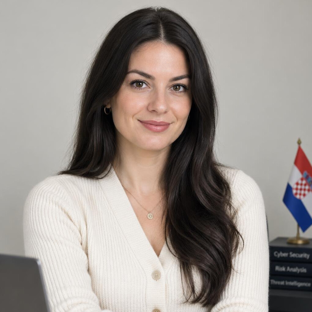 Portrait of a woman with dark hair smiling