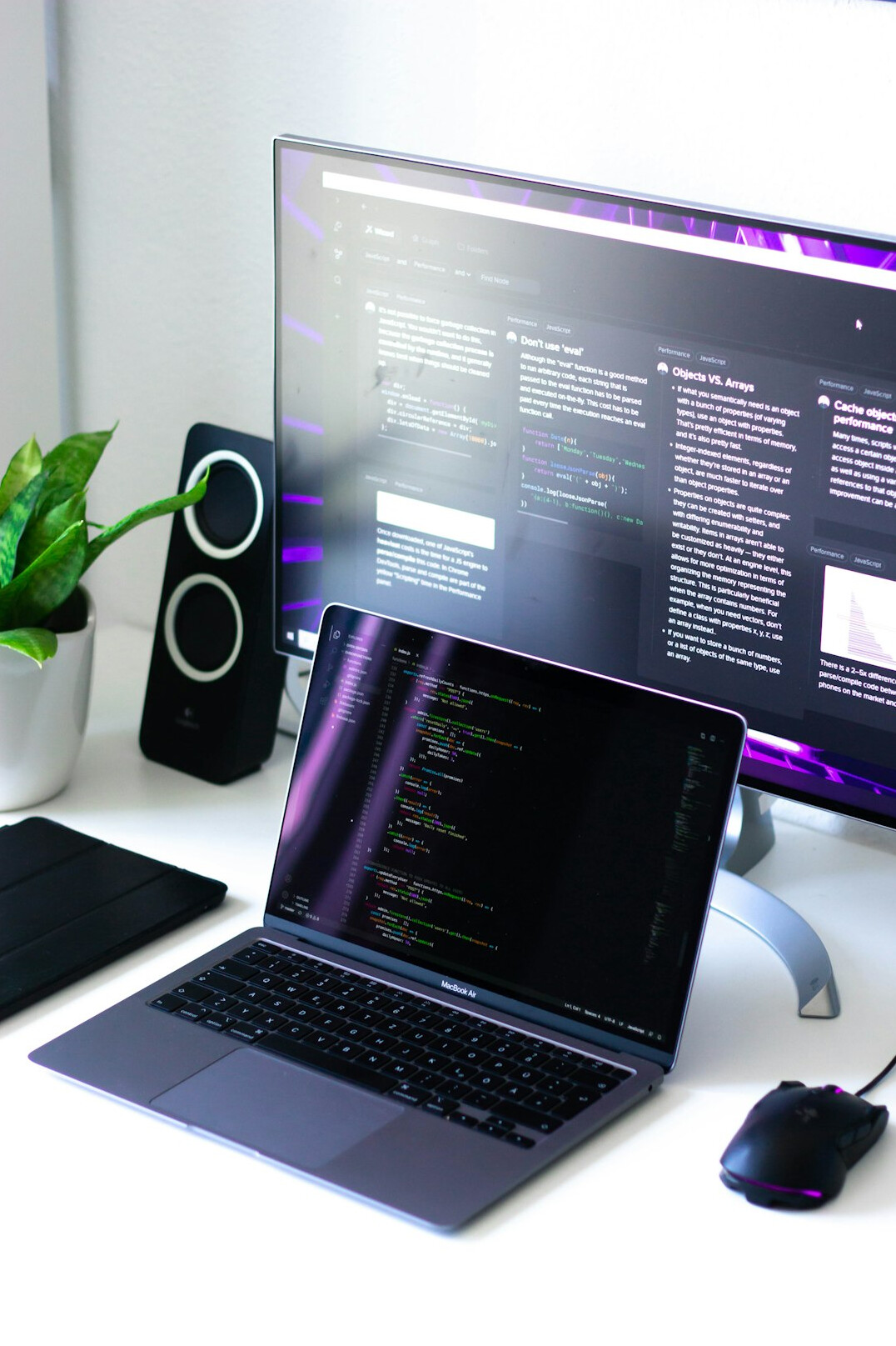 futuristic programming setup