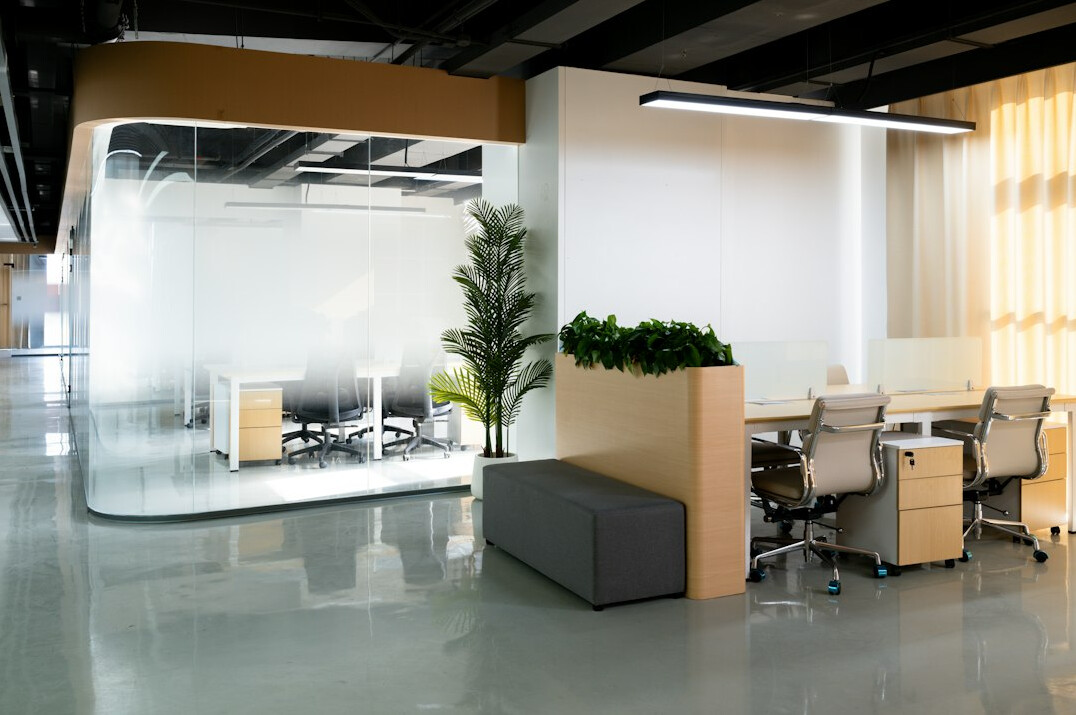 modern office workspace