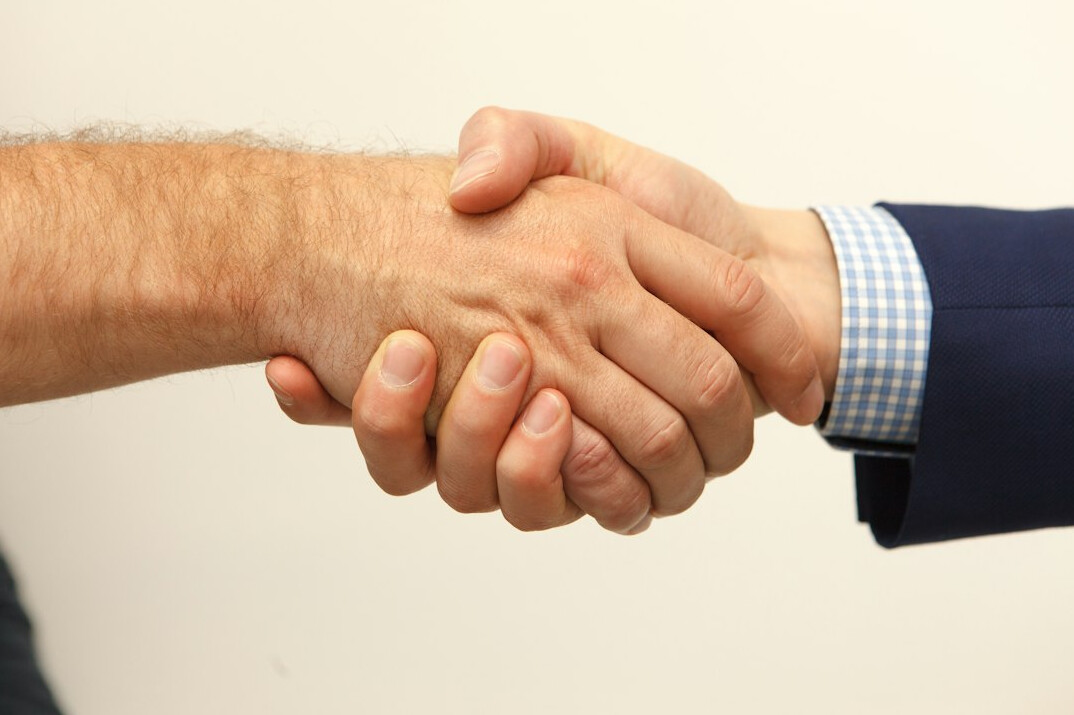 successful business handshake
